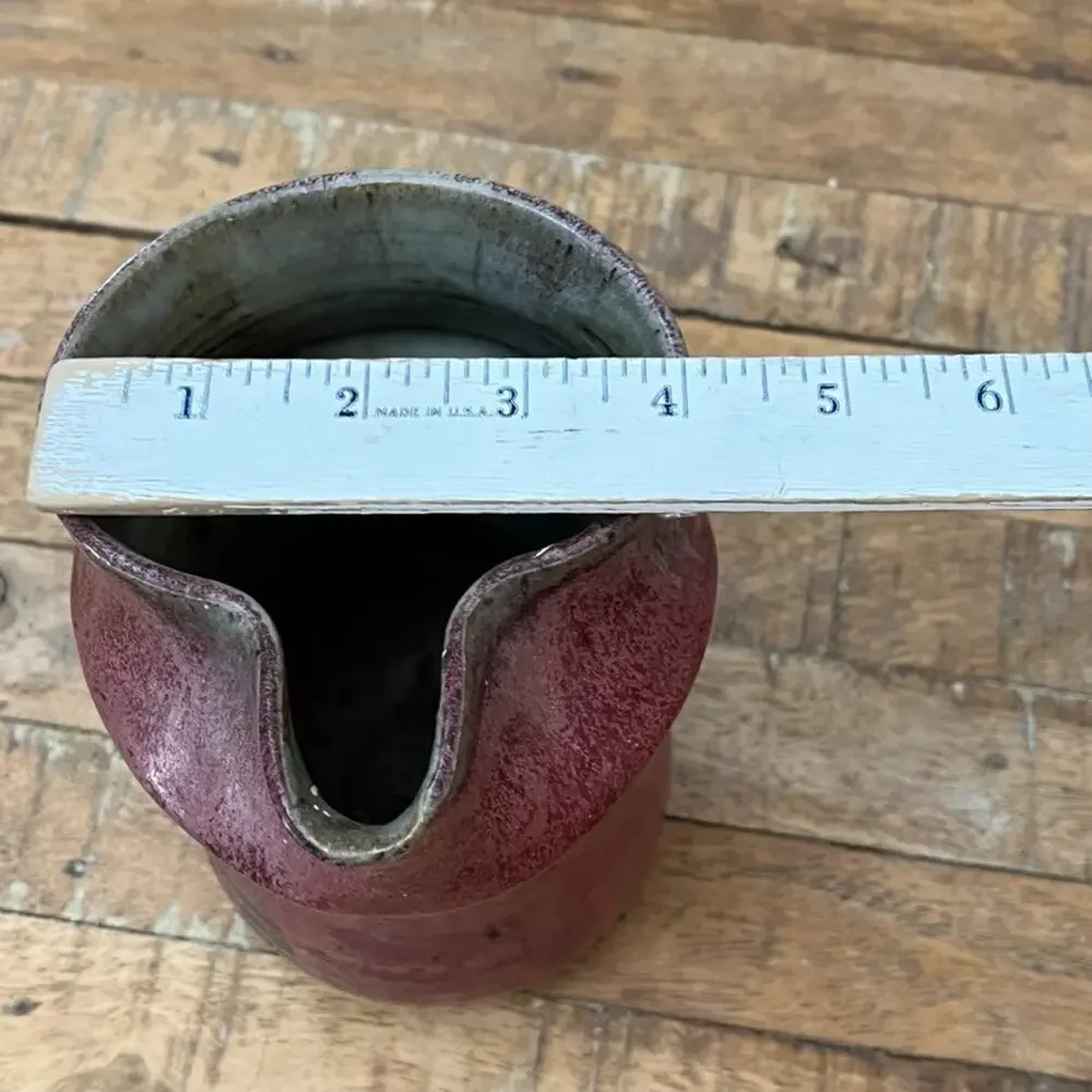 Studio Art Pottery Stoneware Pitcher 7.5